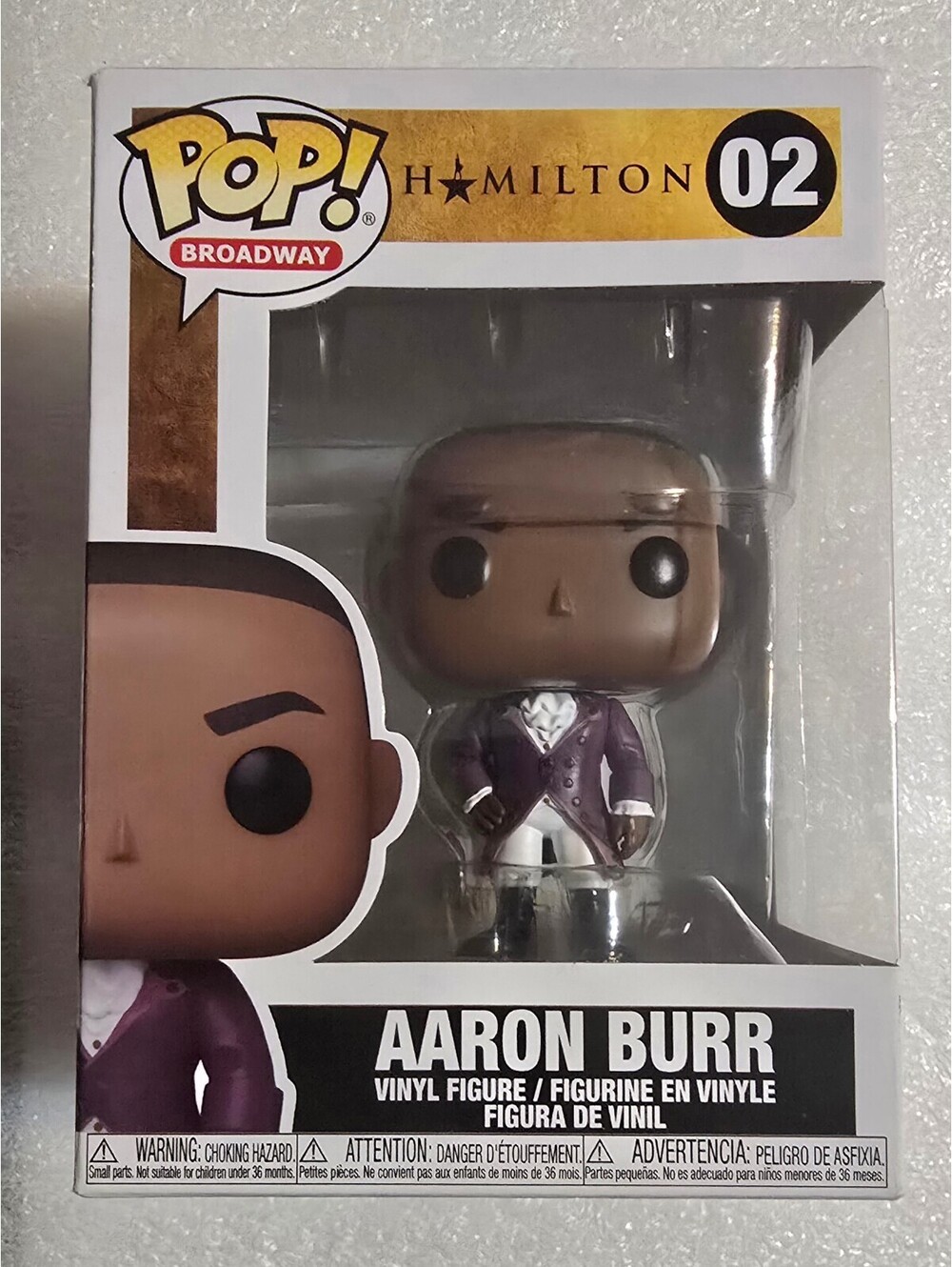 Funko Pop Broadway Hamilton 02 Aaron Burr Vaulted NIB